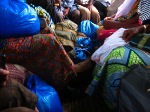 inside a sotrama in mali